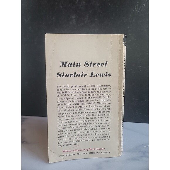 Main Street Sinclair Lewis Paperback - Picture 9 of 10